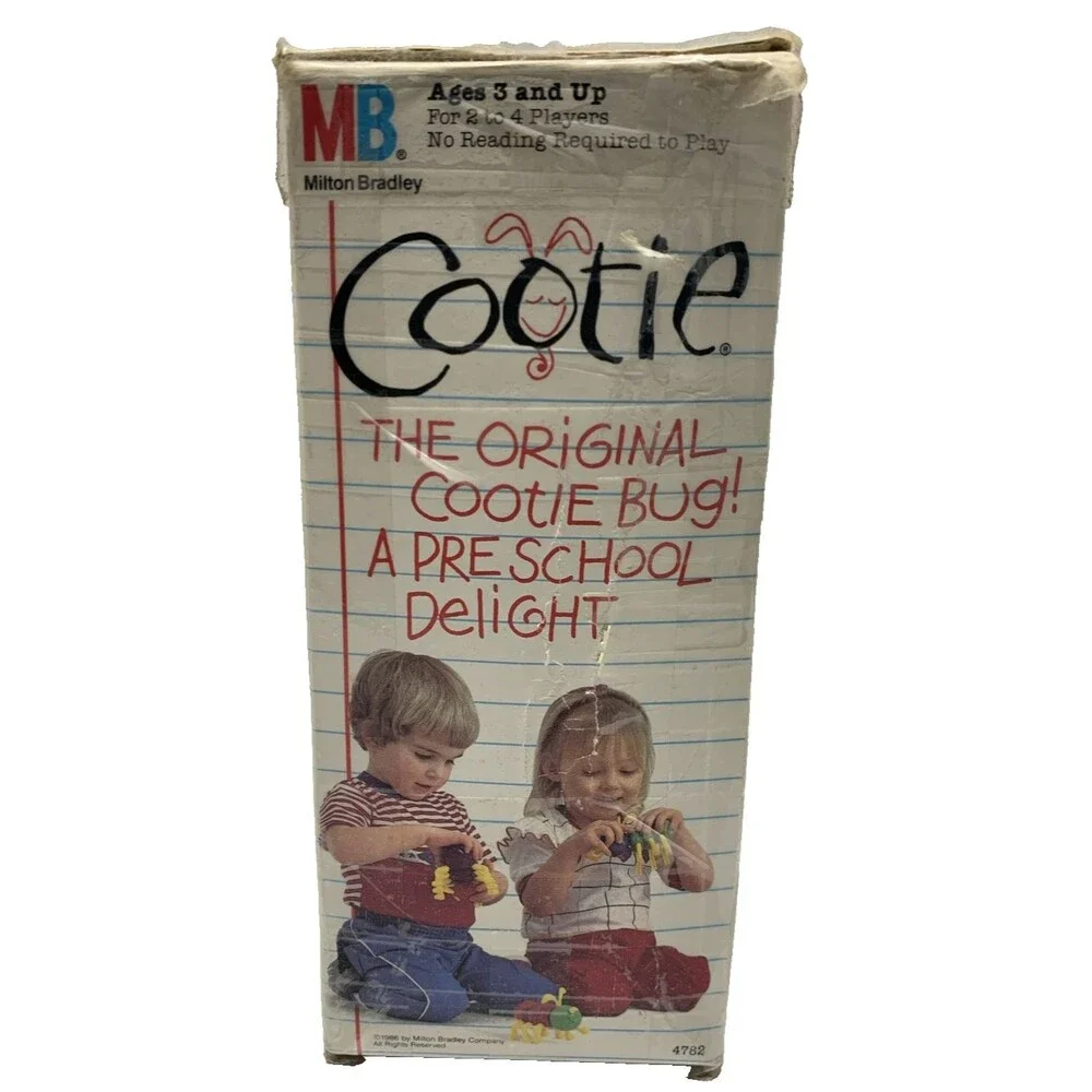 Cootie Game Incomplete Parts 1986 Made in USA
